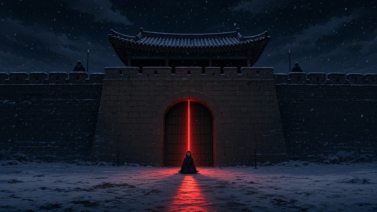 Daeya’s gate with the red seam