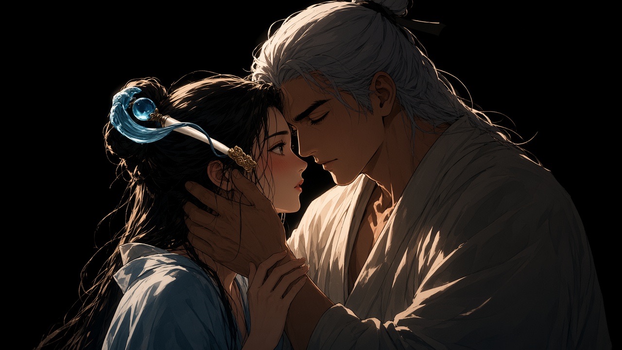 Haemosu and Yuhwa forehead to forehead