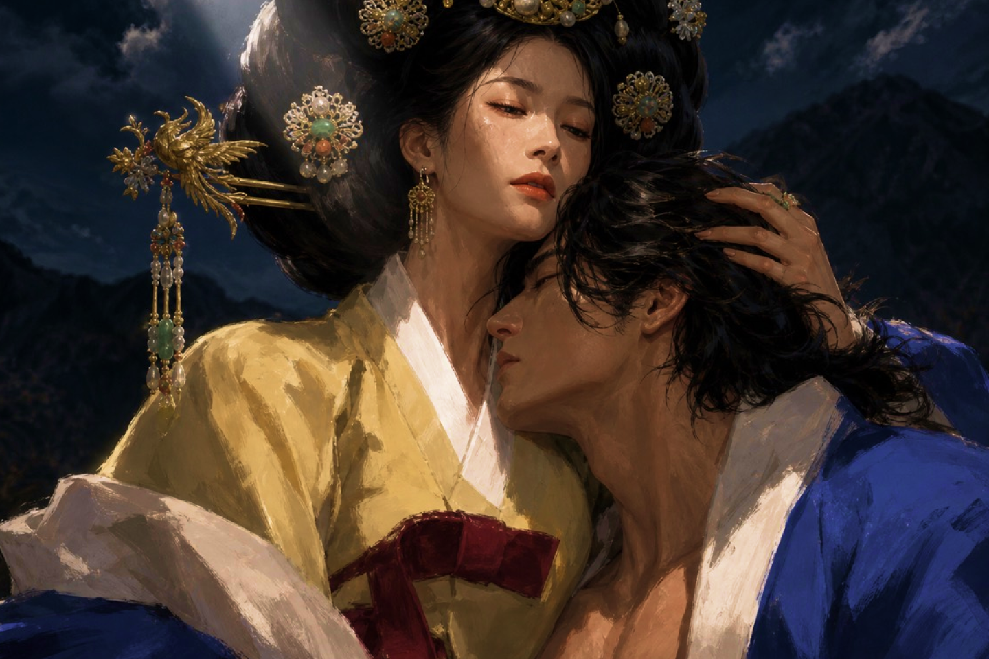 Ibiga and Suro cheek to cheek