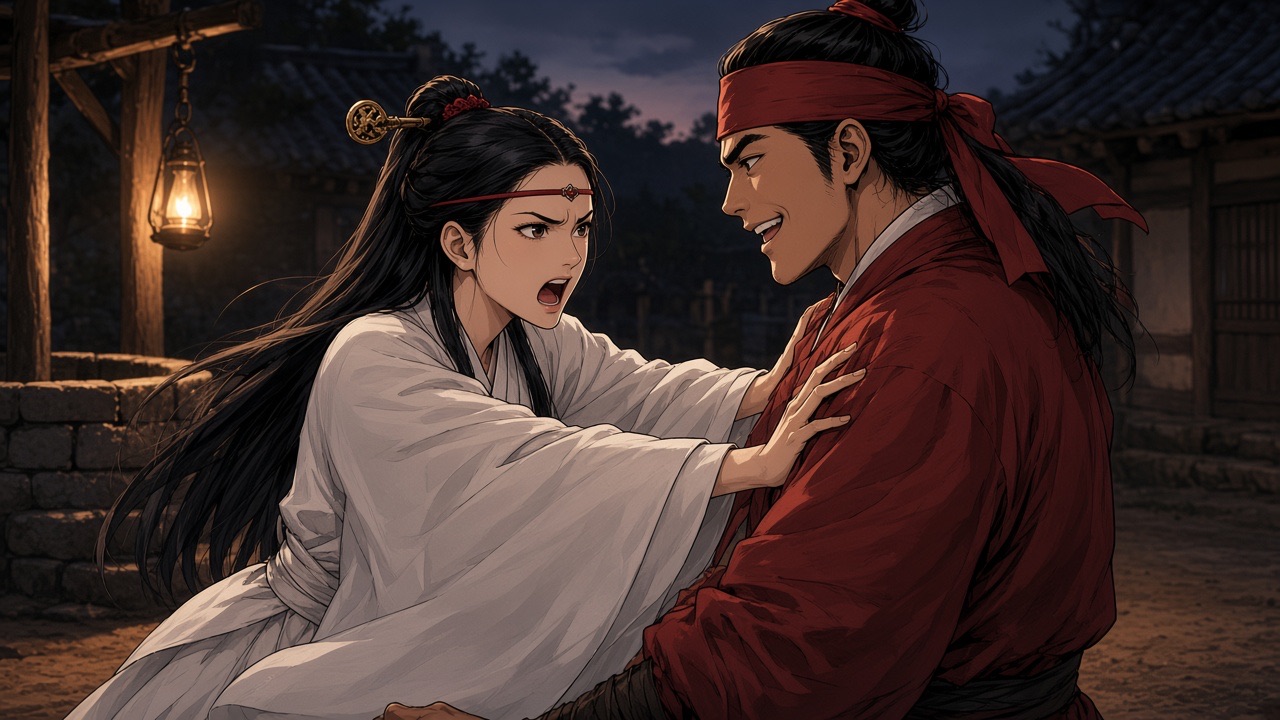Sosuno shoves Jumong away