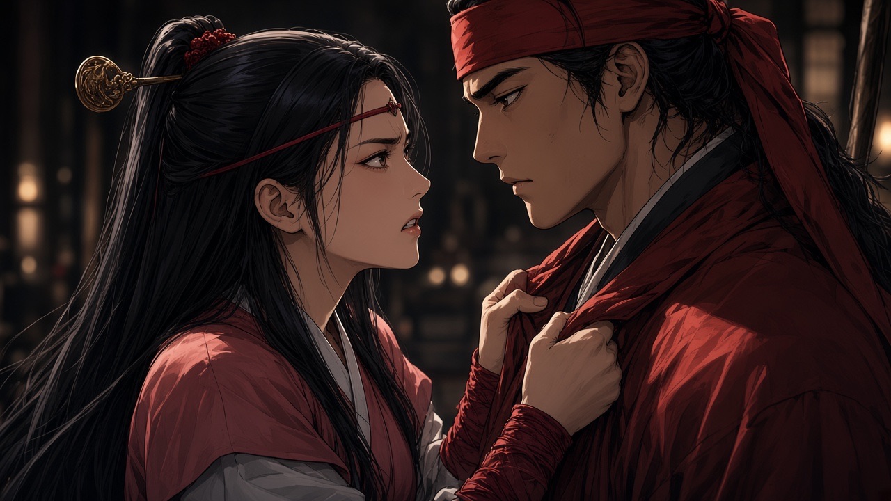 Sosuno grabs Jumong’s collar