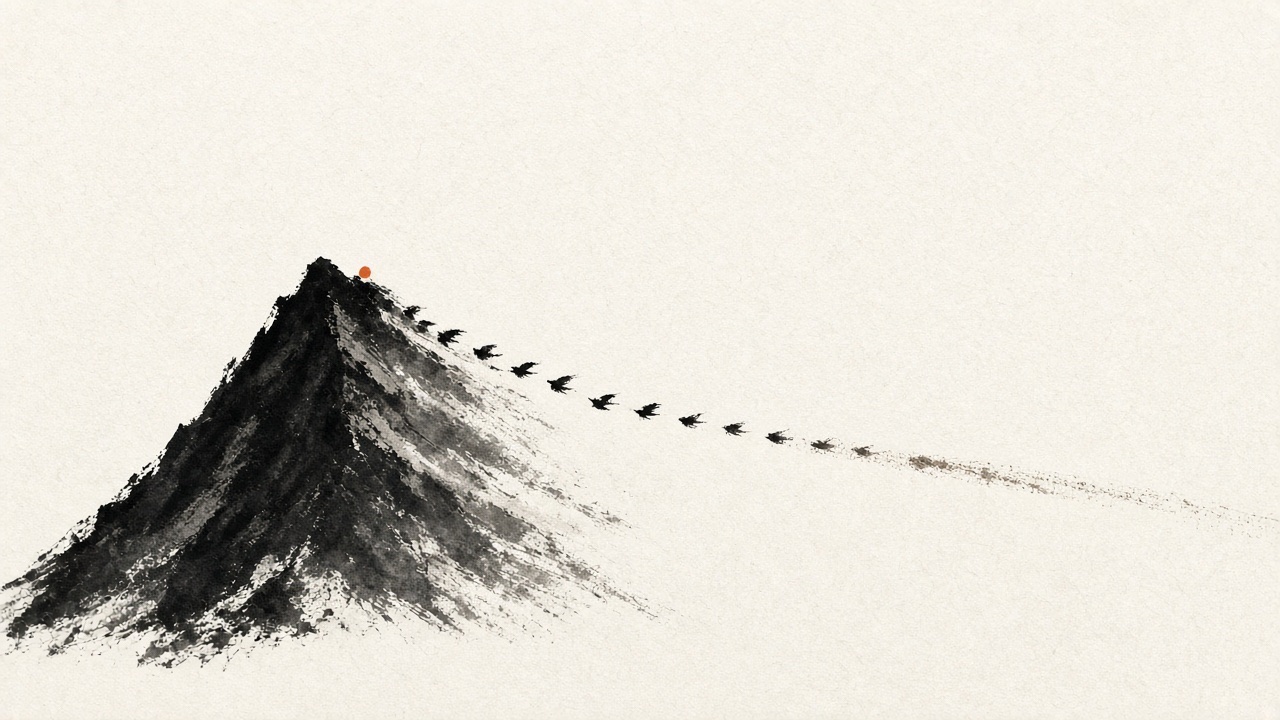 SYMBOL: a mountain is one brush.