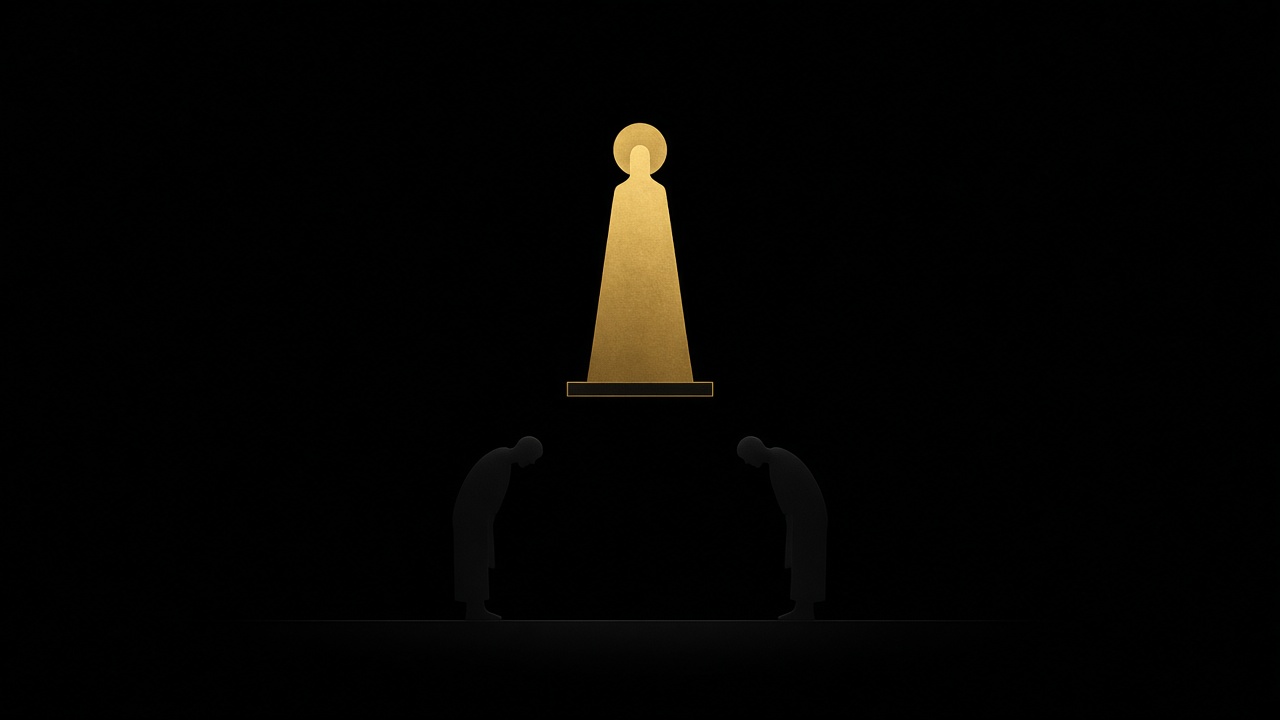 Diplomatic hierarchy shown through scale and position - minimal iconic silhouettes showing Tang authority over vassal states