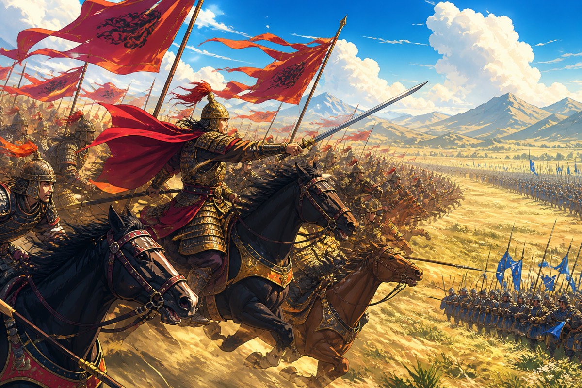 King Dongchun's five thousand cavalry charge onto ground he never looked at — eighteen thousand men lost by dusk