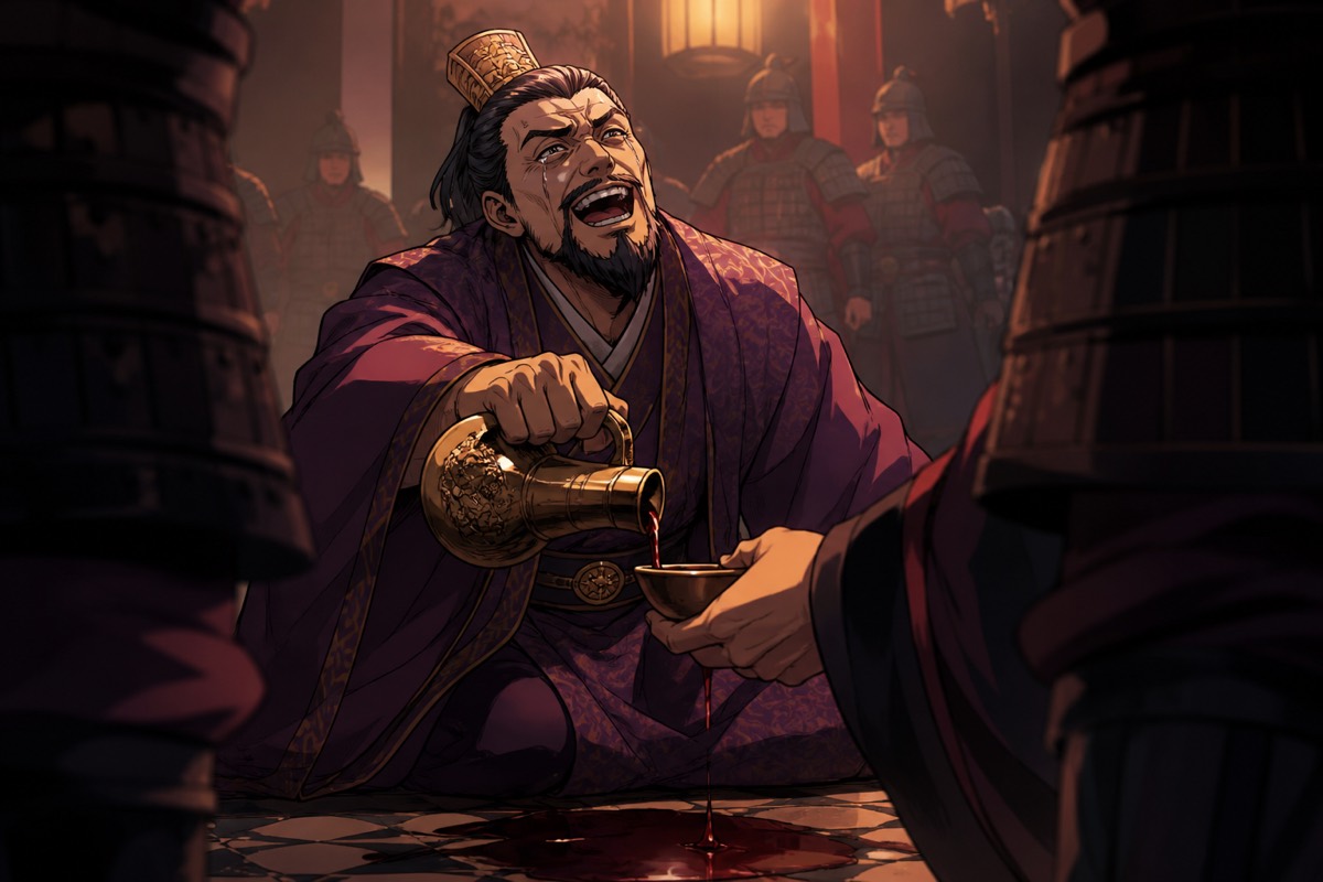 Euija's hollow laugh — the rock named Falling Flowers, Baekje's last invention