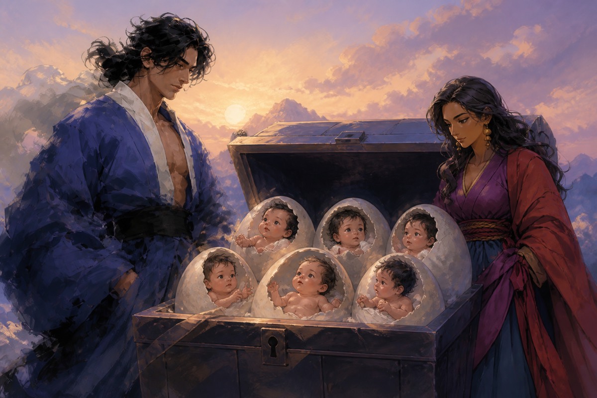 The six eggs