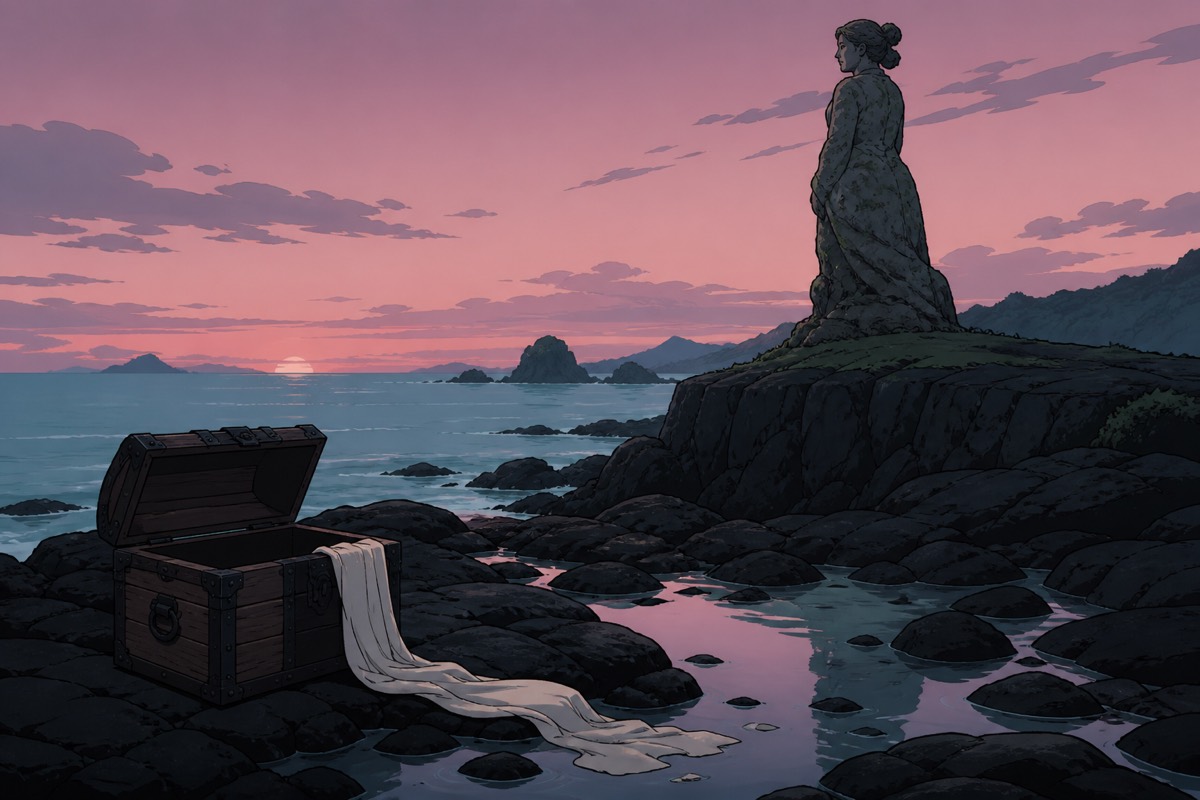 An iron chest adrift on the night sea