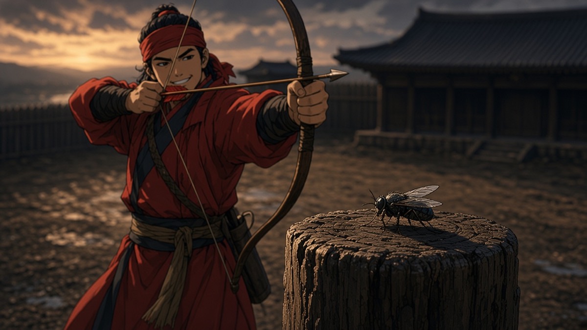 jumong-child-fly-practice