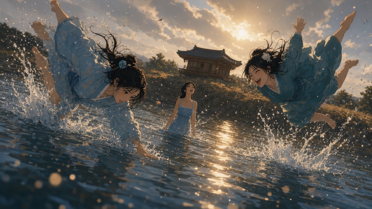 jumong-yuhwa-sisters-dive-wake