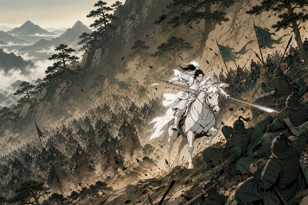 Young Namseng flogged before his little brother in the Tang camp