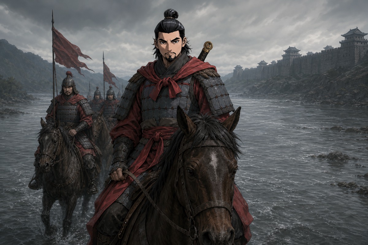 Namseng rides west across the wide river his father spent a lifetime holding