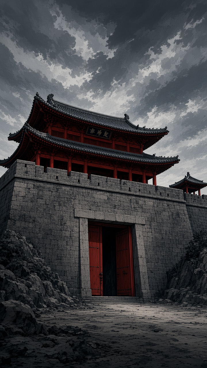 Pyongyang fortress gate standing ajar - the final siege