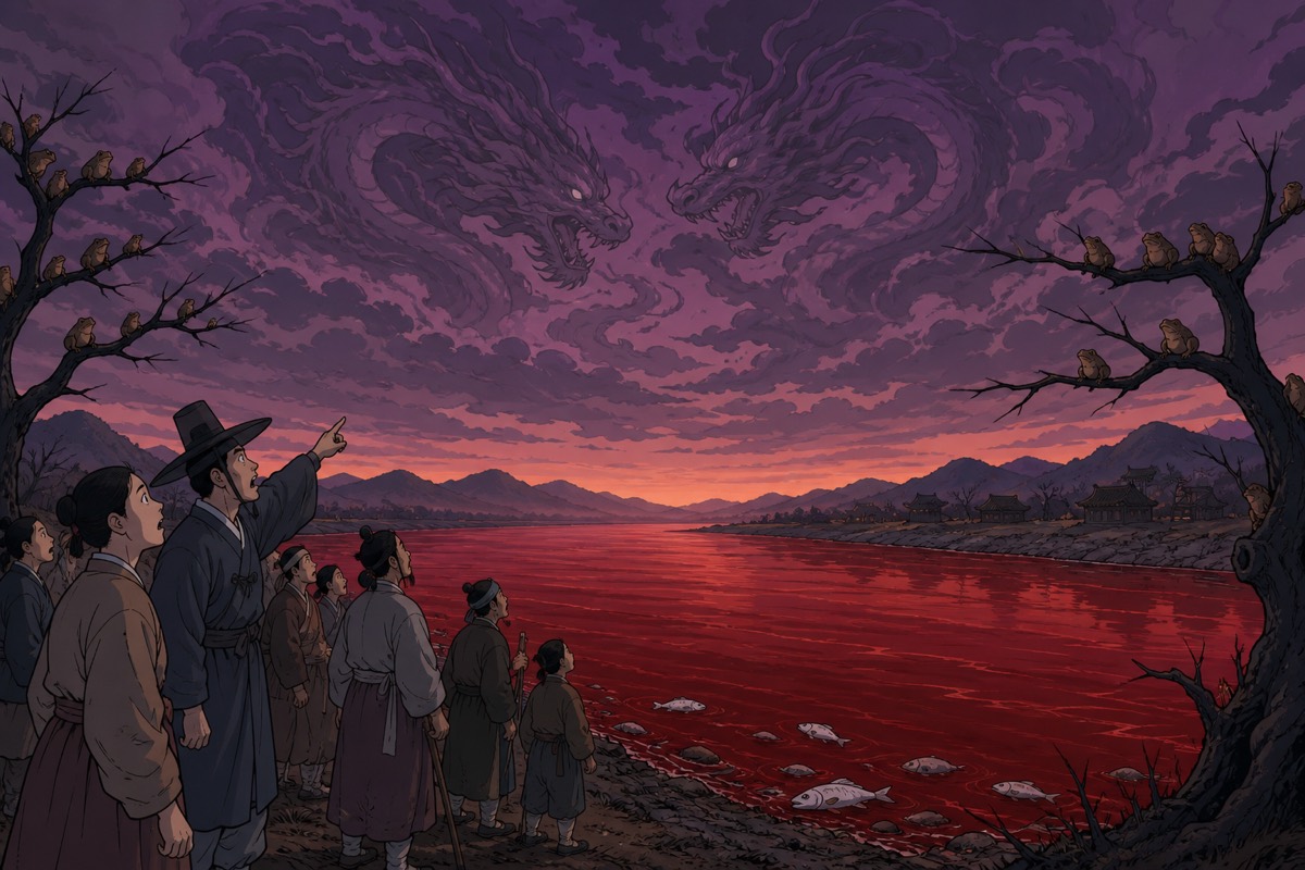 The White River turned red with blood
