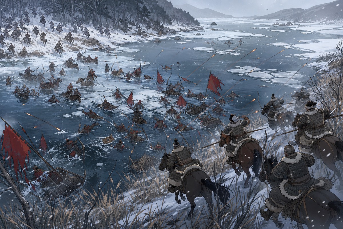 Snake River battle tableau