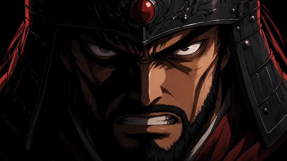 ECU under red-wing helm: one eye dead, one eye locking alive