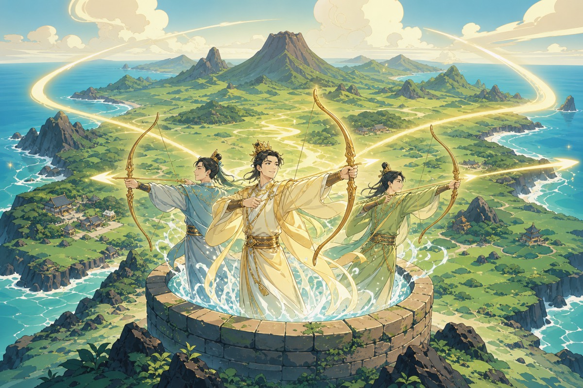 Three divine princes — Yang, Go, and Bu — rise from Samseonghyeol