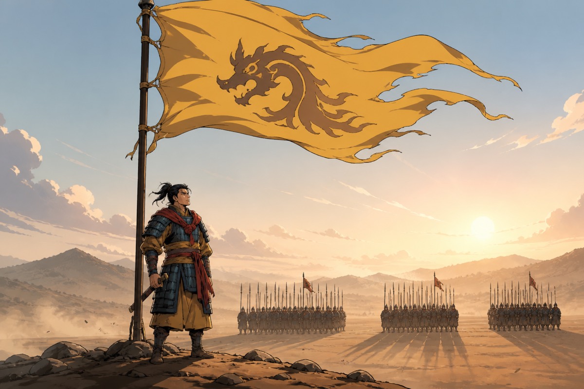 The war banner over Yellow Mountain, Baekje's last door